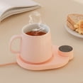 thumbnail image 3 of EGNMCR Cups Intelligent Constant Temperature Retro Knob Warm Cup Mat Automatic Heating Thermal Insulation Desktop Warm Cup Mat Cup warmer, 3 of 4