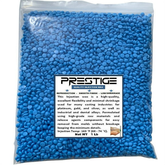 Prestige Injection Wax Flexible Light Blue Beads Jewelry Lost Wax Casting 5 Lb