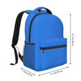 thumbnail image 2 of Easygdp Dodgerblue Mochila Ergonómica Versátil para Laptop - Múltiples Bolsillos, Correas Ajustables, Unisex para Escuela, Viajes y Actividades al Aire Libre-One Size, 2 of 5