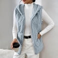 thumbnail image 5 of Luvrsol Women V Neck Open Front Fleece Sleeveless Vest Lightweight Casual Layering Waistcoat Gilet S-3XL, 5 of 9