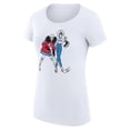 thumbnail image 2 of Women's G-III 4Her by Carl Banks White New York Rangers Hockey Girls Fitted T-Shirt, 2 of 3