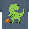 thumbnail image 3 of Instant Message - Trex Basketball - Toddler & Youth Short Sleeve Graphic T-Shirt, 3 of 6