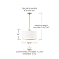 thumbnail image 2 of Capital Lighting - Soleil - 3 Light Semi-Flush Mount In Coastal Style-14 Inches, 2 of 7