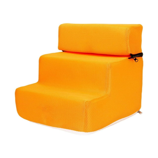 Escalera para perros Zulema 3 escalones Naranja