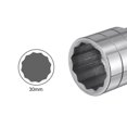 thumbnail image 4 of Uxcell 2 Pieces 30mm 12 Point Shallow Socket 3/4" Drive Standard Metric CR-V, 4 of 5