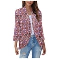 thumbnail image 1 of Birdeem Womens Non Positioning Printed Fashionable Loose Lace Cardigan Top, 1 of 4
