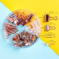 thumbnail image 4 of Binder Clips Set Universal 72PCS Metal Paper Clip Push Pin Paper Clamp with Box, 4 of 10