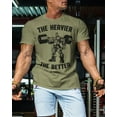 thumbnail image 3 of Gymish The Heavier The Better Workout Shirt for Men – Funny Gym T-Shirt, Men's Lifting Tee, Gym Shirts, Athletic Workout Clothes, 3 of 6