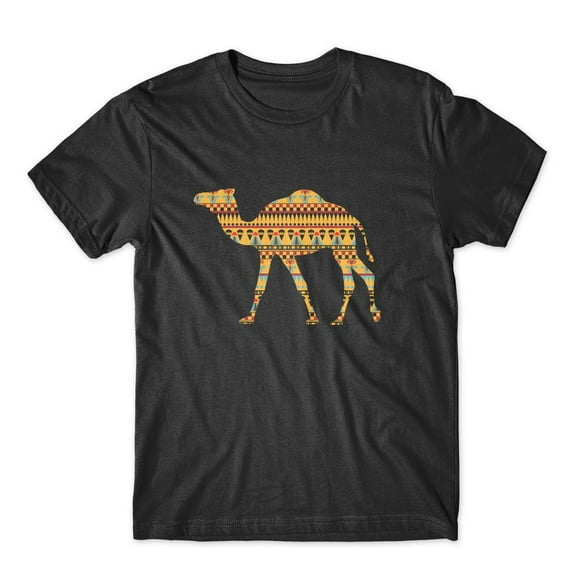 Mighty Circus Camel Ornament T-Shirt 100% Cotton Premium Tee NEW - Black, Large