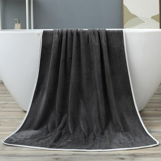 Toalla de baño de algodón | Grande 28 x 55 pulgadas | Suave y absorbente | Ligero y de secado rápido | Ideal para gimnasio, viajes, hotel, spa | 100% natural libre de químicos | Paquete individual
