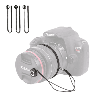 Foto&Tech 3 Pieces Camera Lens Cap Holder For Canon Nikon Sony Pentax Sigma Dslr/Slr/Evil Cameras