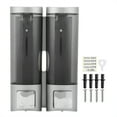 thumbnail image 2 of Daily Supplies,200MLx2 Silver DoubleHead Soap Soap Pump Dispenser Soap Box Extended Durability, 2 of 14