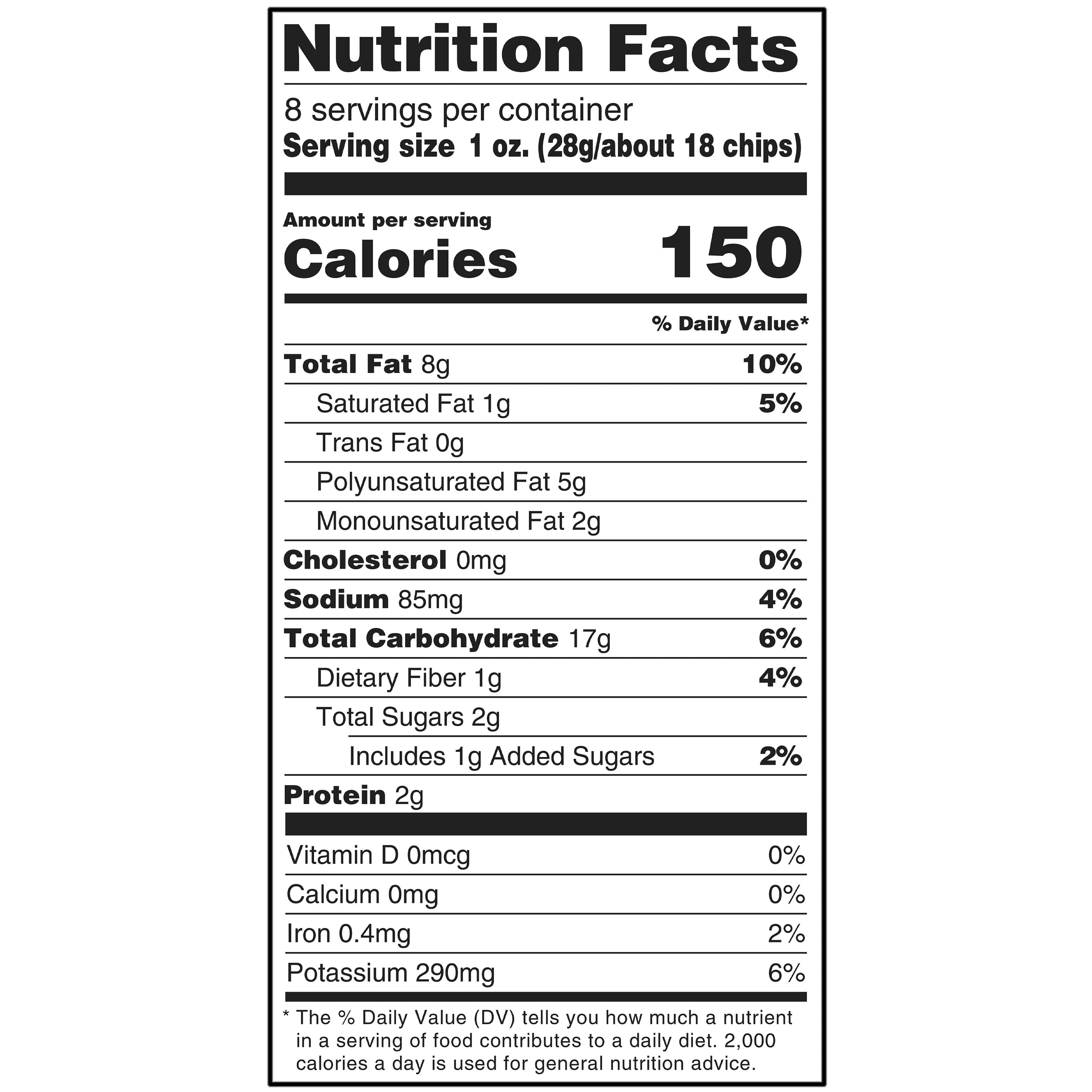 (6 pack) bettergoods Chef Inspired Carolina Gold Style BBQ Flavored Kettle Potato Chips, 8 oz (P65)
