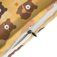 thumbnail image 4 of 3 Pcs Soft Bedding Set, Includes 1 Duvet Cover with Zipper And 2 Pillow,Shams Cartoon Cute Bear Queen(90"×90"), 4 of 8