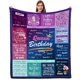 thumbnail image 1 of LHSHID Birthday Gifts For Women Daughter/Grandma/Mom Wife Birthday Gifts Decorations Fleece Blanket 50x60in, 1 of 5