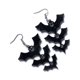 thumbnail image 5 of 2 uds pendientes de murciélago negro de Halloween pendientes largos accesorios de moda para discoteca para mujer, 5 of 5