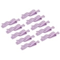 thumbnail image 1 of Clip de basura Uxcell, clips para bolsas de basura de cocina, abrazadera de cubo de basura morado, paquete de 18, 1 of 5