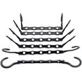 thumbnail image 2 of HOUSE DAY Perchas mágicas negras Perchas para ropa que ahorran espacio Organizador Smart Closet Space Saver Pack de 10 con plástico resistente para ropa pesada, 2 of 6