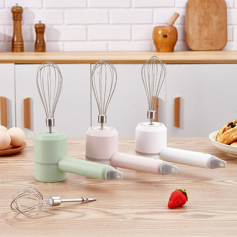 Pink Mini Electric Egg Beater Whisk Mixer Wireless Cream Food Baking Blender