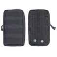thumbnail image 2 of Outdoor Multifunctional Military Fan Tactical Belt Bag, Tactical First Aid Pouch, Molle Compatible-Black, 2 of 2