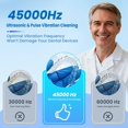 thumbnail image 4 of Limpiador ultras&#2013265923nico de retenedores Warmra, limpiador ultras&#2013265923nico de 45 kHz para dentaduras postizas, 4 modos para retenedores, d, 4 of 7