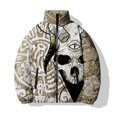 thumbnail image 2 of Abrigos de invierno para hombre, parkas personalizadas con estampado de calavera y monstruo, chaquetas acolchadas de moda para hombre, abrigo informal y versátil para hombre, nuevo, 2 of 4