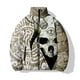 thumbnail image 2 of Abrigos de invierno para hombre, parkas personalizadas con estampado de calavera y monstruo, chaquetas acolchadas de moda para hombre, abrigo informal y versátil para hombre, nuevo, 2 of 4