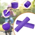 thumbnail image 4 of Uxcell 4pcs Bike Handlebar Grips Non-Slip Rubber Mushroom Grip Fit 7/8" Bars, Purple, 4 of 6
