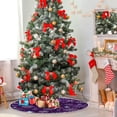 thumbnail image 5 of SKYSONIC Christmas Christmas Tree Skirt Home Decoration Large Round Christmas Tree Skirt for Holiday Party Home Christmas Day Ornaments 47.2 Inch, 5 of 6