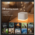 thumbnail image 4 of White Noise Machine for Baby & Family, 20 Non-Looping Soothing Sounds, Memory Function, Adjustable Volume, AC/USB Powered with Sleep Timer (White), 4 of 7