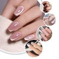 thumbnail image 2 of 24 Pcs/set 3D Cat Eye Fake Nails Shimmer Solid Color Nails Press False French Full Nails, 2 of 8