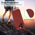 thumbnail image 6 of Case for iPhone 14 (6.1 inch), Liquid Silicone Shockproof Cover Case for iPhone 14 Simplicity Back Case for Girls and Women, Retro Red, 6 of 14