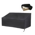 thumbnail image 2 of Cubierta De Polvo Para Banco De Patio, Tela Oxford Negra, Cubierta Protectora Para Silla De Jardín Con Cordón, Cubierta Impermeable Para Muebles Para Banco De 3 Asientos Al Aire Libre Yuarrent HA027556-02, 2 of 6