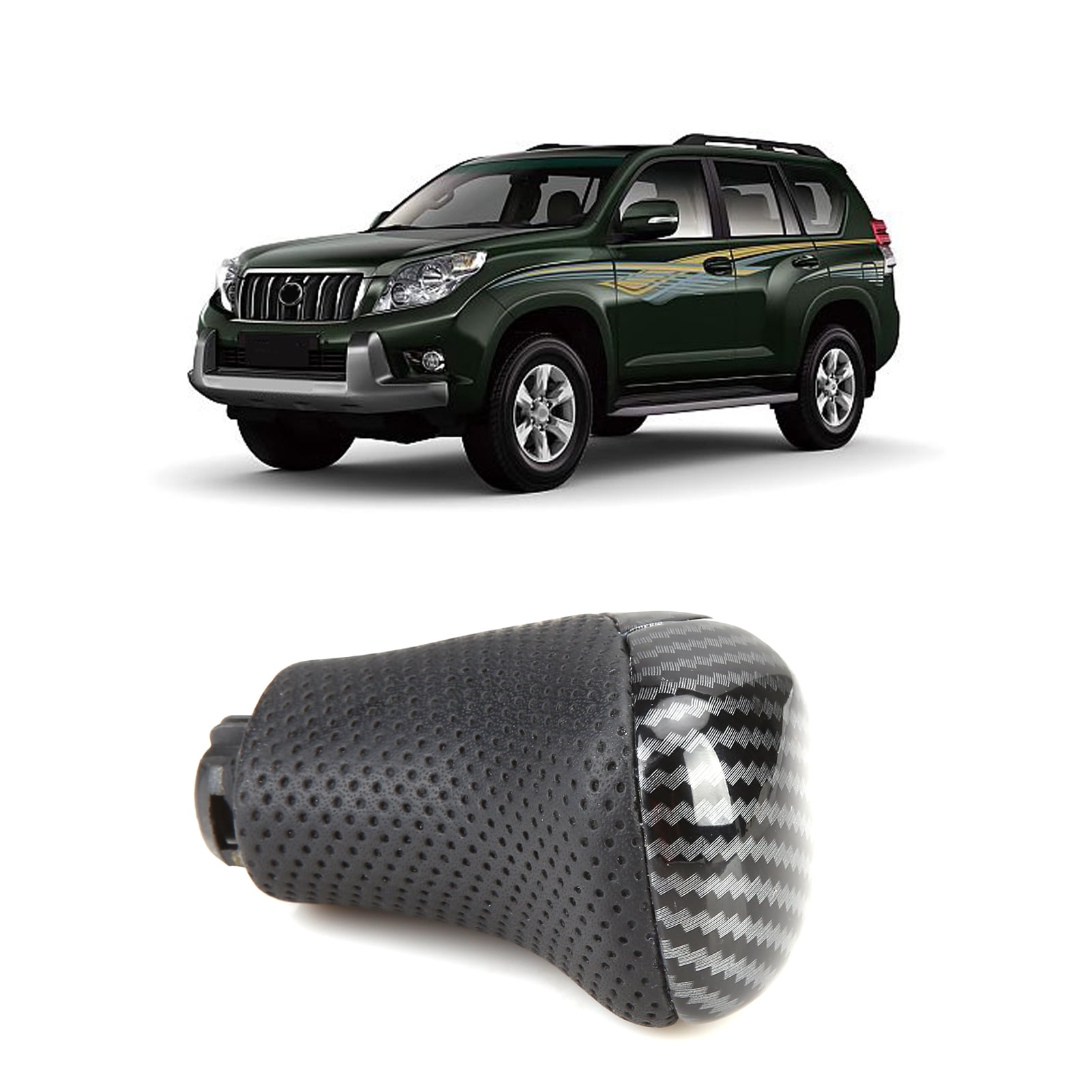 KUNyu Universal Carbon Fiber Gear Shift Head Knob for Lexus ES300 GS300