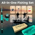 thumbnail image 5 of DaddyGoFish Spinning Fishing Rod and Reel Combo Set with Tackle Box | Fishing Pole | Carbon Fiber Telescopic Fishing Rod Kit | Spinning Reel for Travel Saltwater Freshwater Fishing Gear Kit, 5 of 7