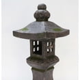 thumbnail image 4 of 26.25" Stone Multi Purpose Pagoda Lantern with Magnetic Door, 4 of 5