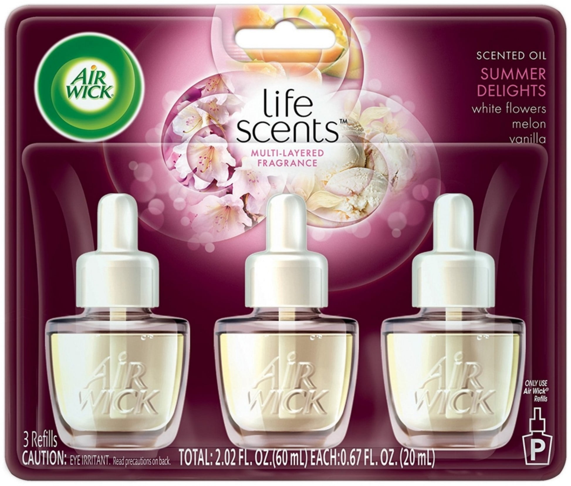 Air Wick Life Scents, Scented Oil Plug in Air Freshener Refills, Summer