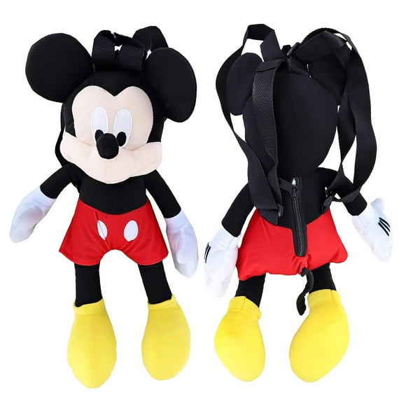 Mochila de peluche Disney Mickey Mouse de 38 cm con licencia oficial