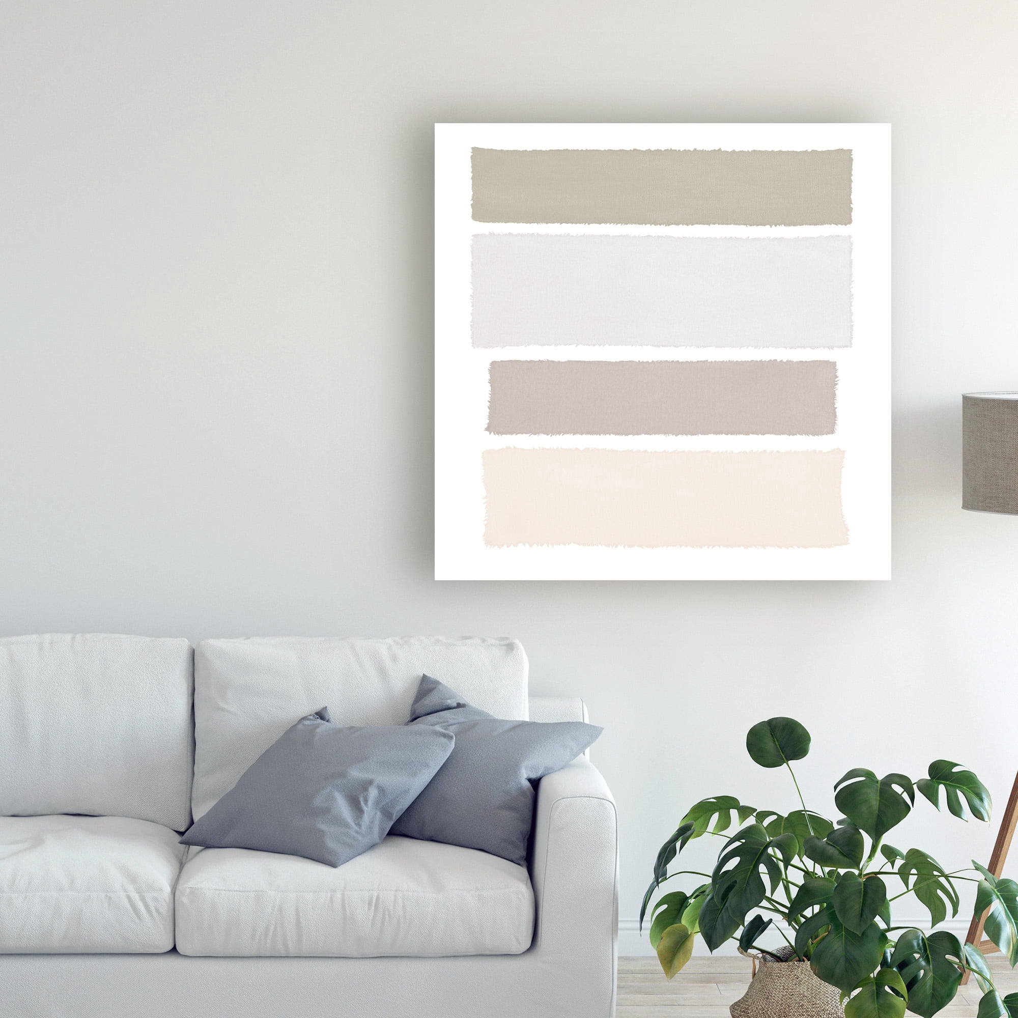 Trademark Fine Art 'Painted Weaving I Neutral on White Sq' Canvas Art by Piper Rhue