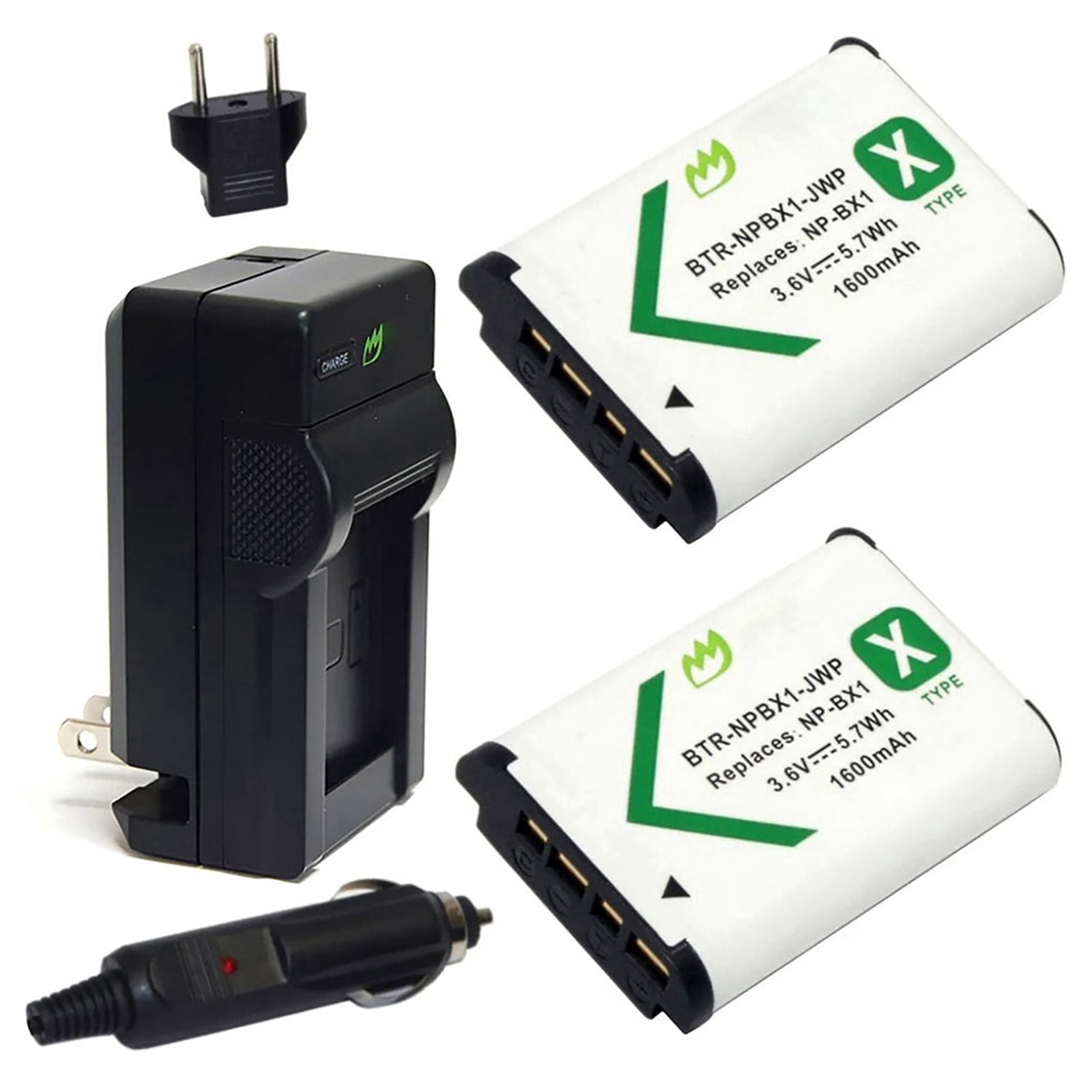 Replacement for Sony Cyber-shot DSC-WX350 Battery (2-Pack, 1600mAh