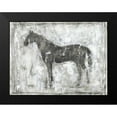 thumbnail image 2 of Harper, Ethan 24x19 Black Modern Framed Museum Art Print Titled - Equine Silhouette II, 2 of 5