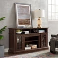 thumbnail image 2 of DEALTOPS Farmhouse TV Stand Entertainment Center with Open and Closed Storage Space for TVs Up to 65'', Espresso, 2 of 8