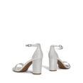 thumbnail image 3 of Sandalias de Tacón Bajo Chunky para Mujer DREAM PAIRS Plata Talla 11, 3 of 6