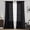 Black, variant on Linen Curtains 84 Inch Length 2 Panels for Bedroom Living Room, Soft Thick Linen Textured Back Tab Window Drapes Semi Sheer Light Filtering Rod Pocket Modern Farmhouse Decor