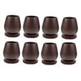thumbnail image 4 of FELTECHELECTR 8pcs Coffee TPE Chair Leg Covers for Men Quick to Install Fits All Chairs, 4 of 8