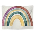 thumbnail image 5 of Fenyluxe  Boho Rainbow Tapestry, Vintage 70s 80s Abstract Muted Minimalist Tapestry Wall Hanging for Bedroom, Aesthetic Retro Beige Tapestries Poster Blanket College Dorm Home Decor&nbsp; 50x40inch, 5 of 6