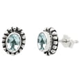 thumbnail image 3 of Natural Sky Blue Topaz Stud 925 Sterling Silver Earrings Jewelry DGE1066_E E-1121, 3 of 7