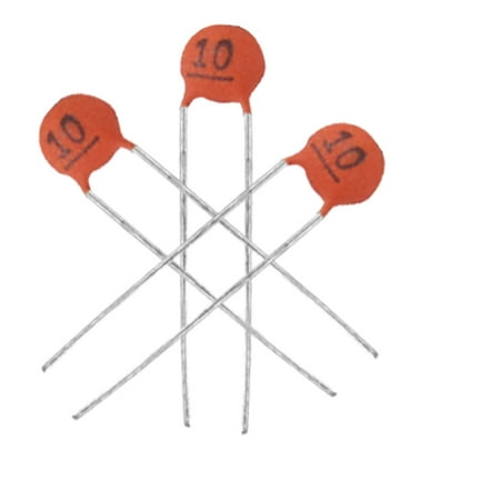 

30 Pcs 10pF 50V Low Voltage DIP Ceramic Disc Capacitors