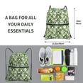 thumbnail image 2 of Naloa Cute Frog Drawstring Backpack String Bag Cinch Water Resistant for Gym Shopping Sport Yoga, 2 of 6