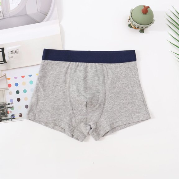 Frnrwgo Big Boys Boxer Briefs Mid Rise Soft Cotton Breathable Tag-Free Casual Comfort Underwear